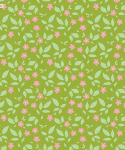 Sunday brunch Tipsy Floral Blender green / Tilda