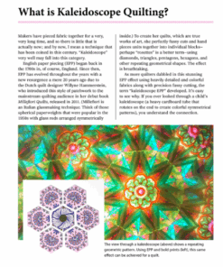 Pieced Kaleidoscope Quilt Blocks/ Lydia Cheney - Afbeelding 2