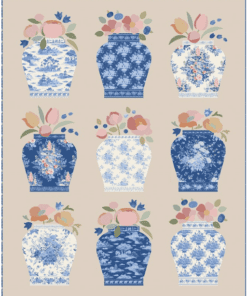 Something Blue / Ginger Jar Quilt kit (putty) / Tilda