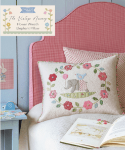 Flower Wreath Elephant Pillow / kussen / Tilda