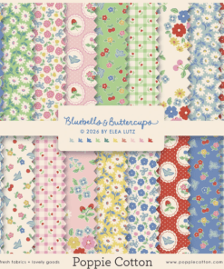 Bluebells & Buttercups/ Fat quarters / Poppie Cotton
