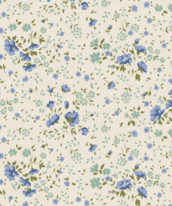 Ellie Blue Teal / backing / Tilda