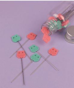 Iron - safe plastic Head pins Owl / Bohin